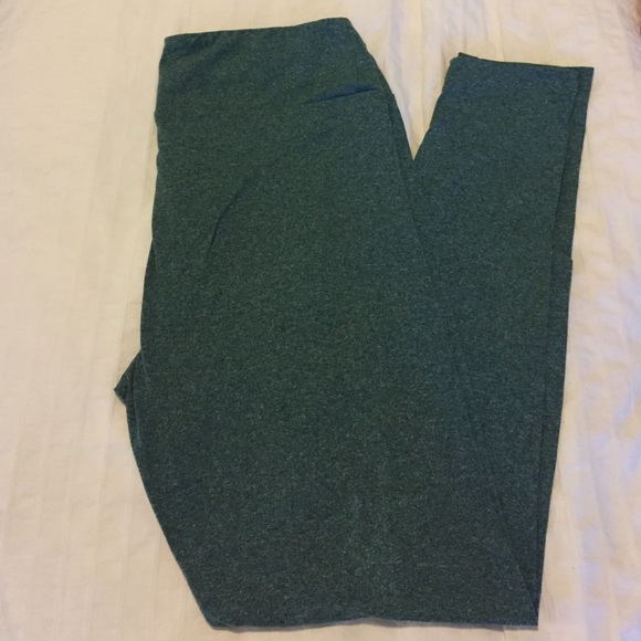 TC LuLaRoe Heathered Green Leggings