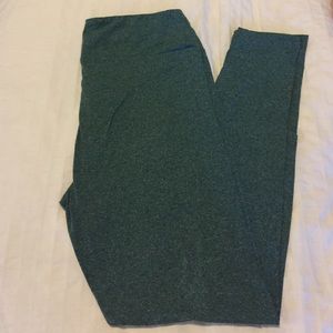 TC LuLaRoe Heathered Green Leggings