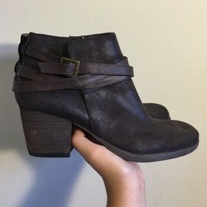 (Worn Once) Brown Ankle Boots with Heel