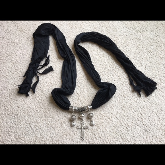 Scarf with embellishments