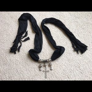 Scarf with embellishments