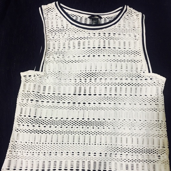 Knit mesh top