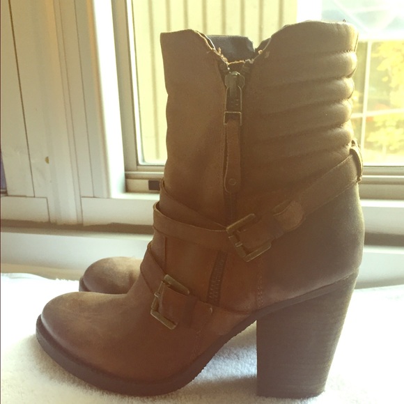 Stave Madden Raleighh mid calf Moto boots, 9
