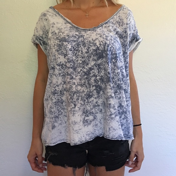 Free People acid wash shirt - Picture 1 of 2