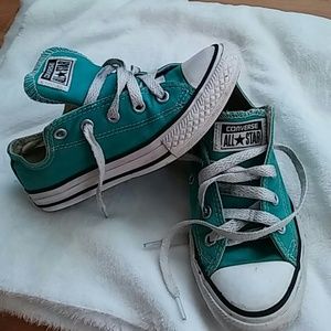 All star converse blue mint