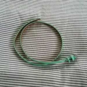 Teal skinny belt