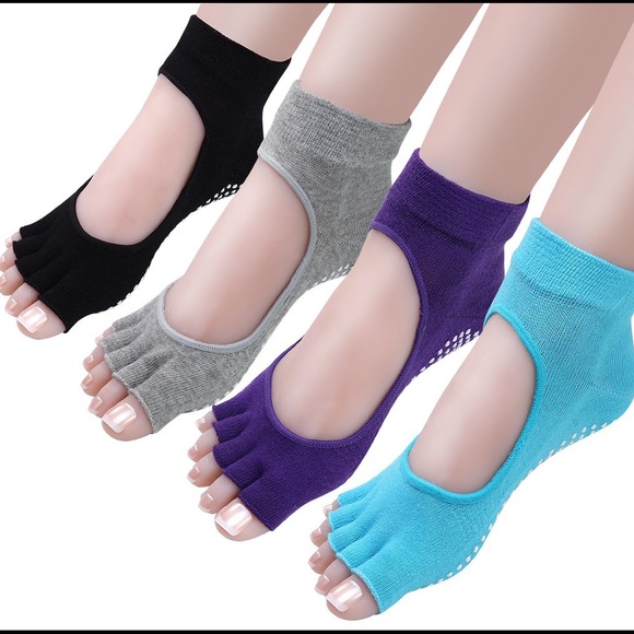 *Last one* Yoga Pilates Toeless Socks (1) Pair