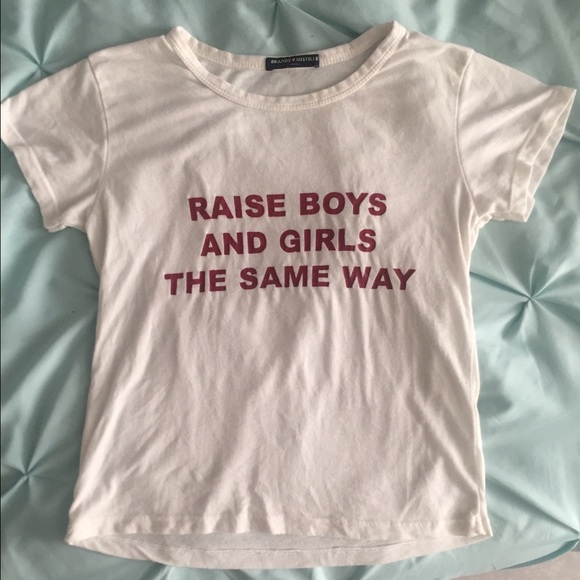Raise Boys and Girls the Same Way tee
