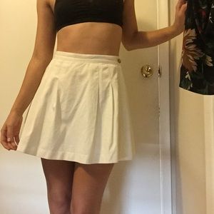 White tennis skort
