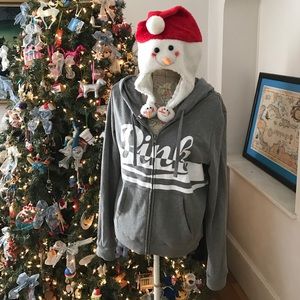 BNWT VS PINK FULL ZIP HOODIE $60