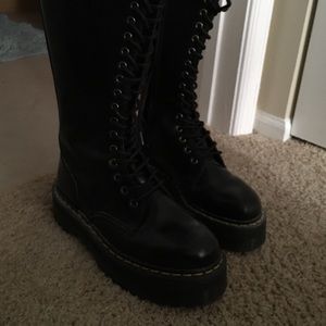 Dr Martens Britain Black Aggyness Style Tall Boots