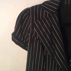 🔴Final Price🔴Short Sleeve Black Pinstripe Blazer