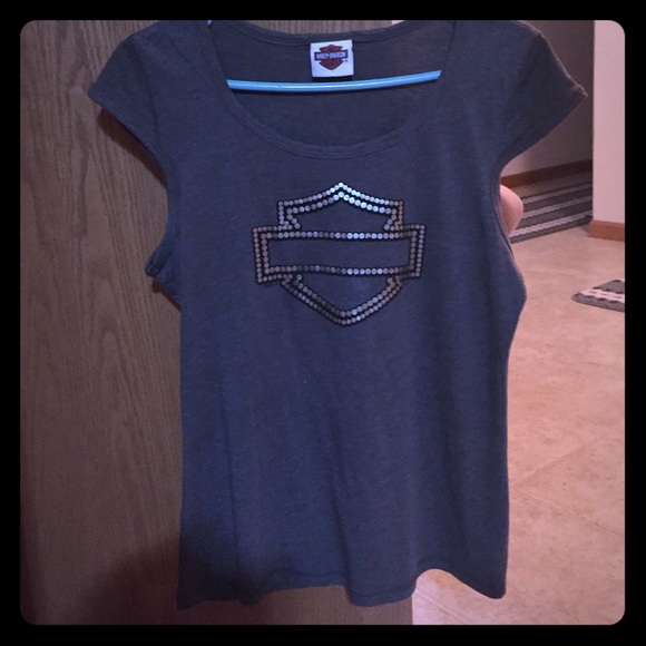 Harley-Davidson Tops - Harley Davidson top . 100 % authentic bling 💖✨✨✨