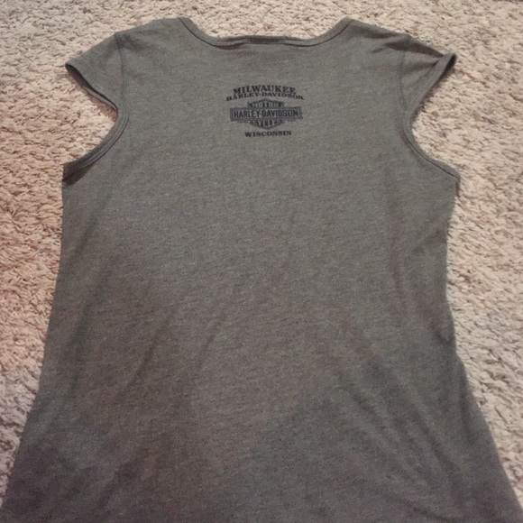 Harley Davidson top . 100 % authentic bling 💖✨✨✨ - Picture 4 of 4