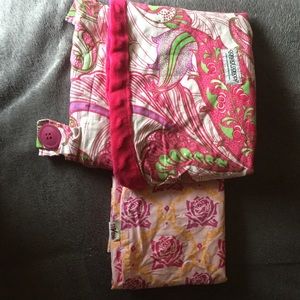 Car seat canopy & 7 "sling" baby carrier