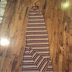 Zara maxi dress with slits on sides size small