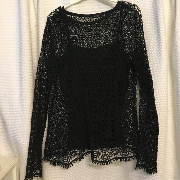 Beautiful black lace top