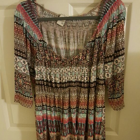 3/4 sleeve design blouse