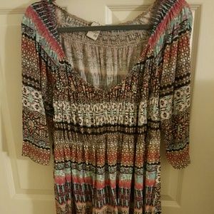 3/4 sleeve design blouse