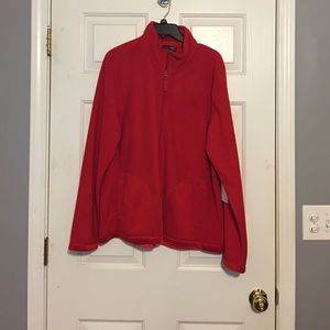 Red fleece coat