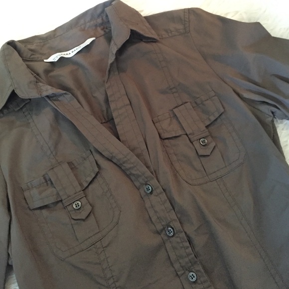 Zara Tops - Zara Army Button up