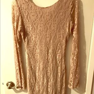 Venus low cut lace dress