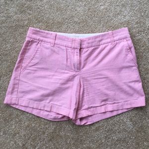 J. Crew 4" Chino Shorts (6) Pink