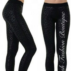 Leopard Jacquard Leggings