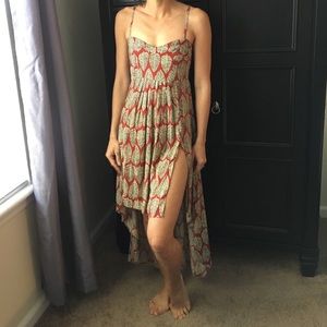 Millau Printed High Low Dress