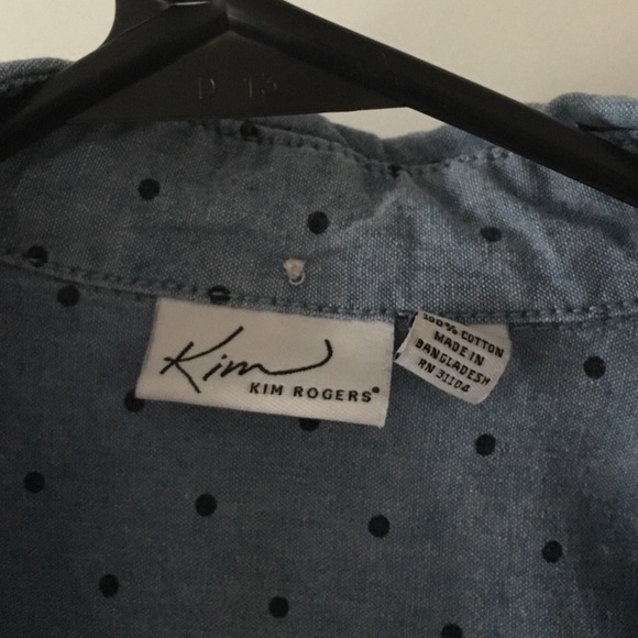 Kim Rogers small long sleeve button up - Picture 2 of 2
