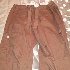 Dark brown women's scrubs