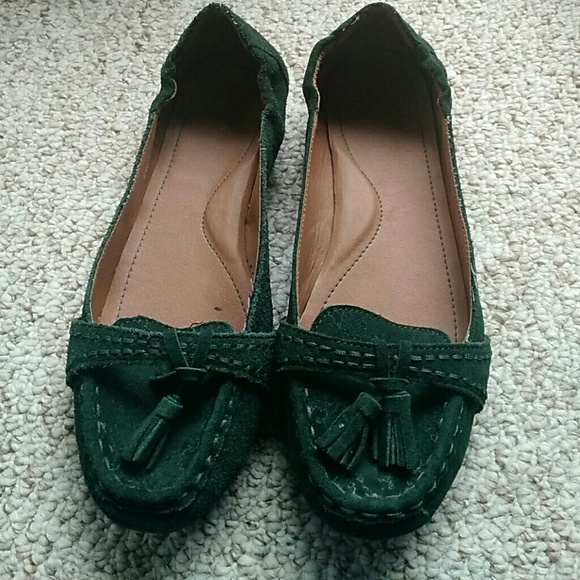 Hunter green loafers