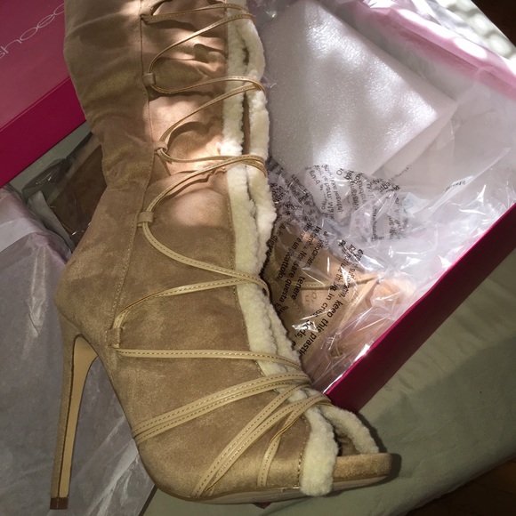 NEW❤️ Nude Knee High Booties!!!