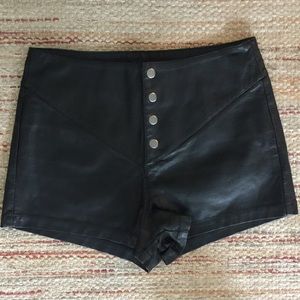 Kendall & Kylie leather shorts