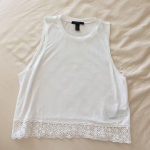 [SOLD] White Sleeveless Tee