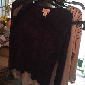 Purple signature brand sweater