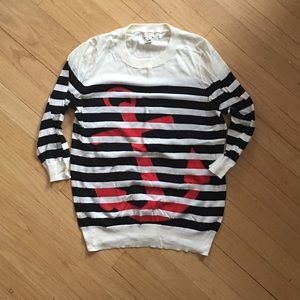 J.Crew Nautical Crewneck Sweater