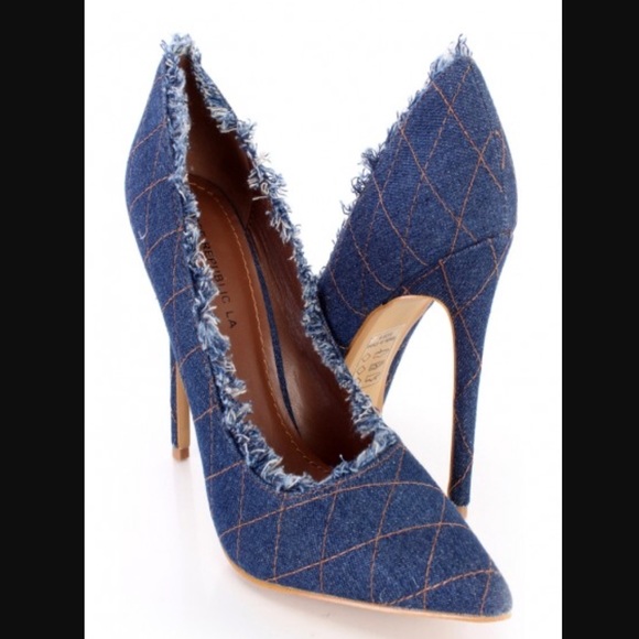 Shoe Republic Denim Stilettos