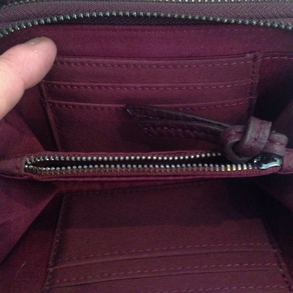 BOGO 👛 Parfois eggplant colored cowhide wallet - Picture 2 of 4