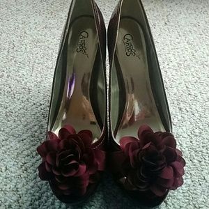 Burgundy heels