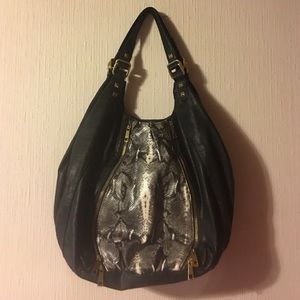 Black Snakeskin Handbag