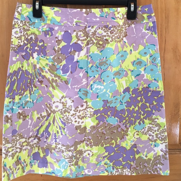 Talbots flower print skirt