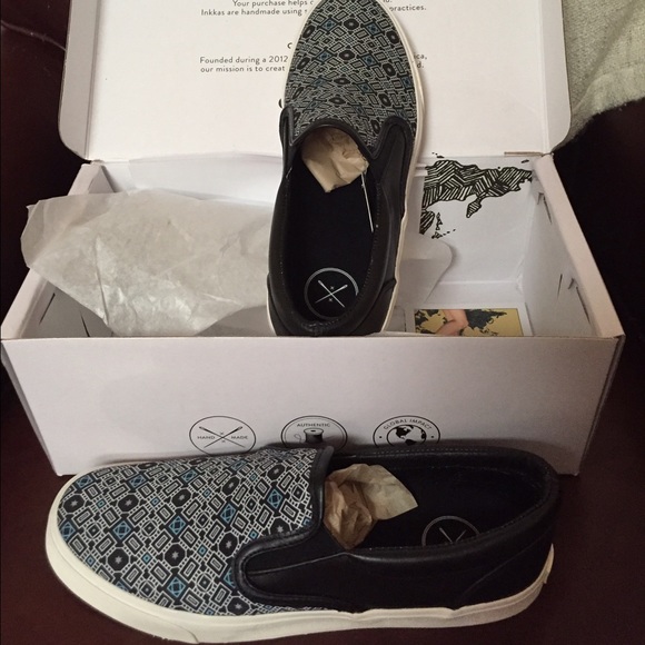 Inkkas Slip On Shoes ~ Barcelona m 10 / w 12