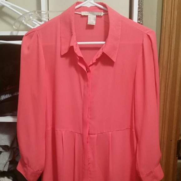 Forever 21 coral tunic size small
