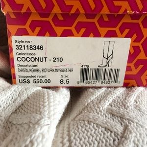 Tory Butch Christal High Heel Boot - Size 8.5