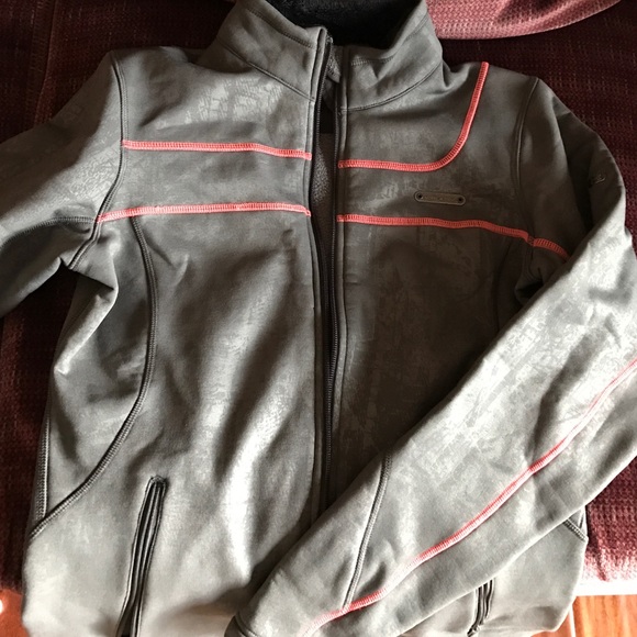Under Armour grey and pink jacket