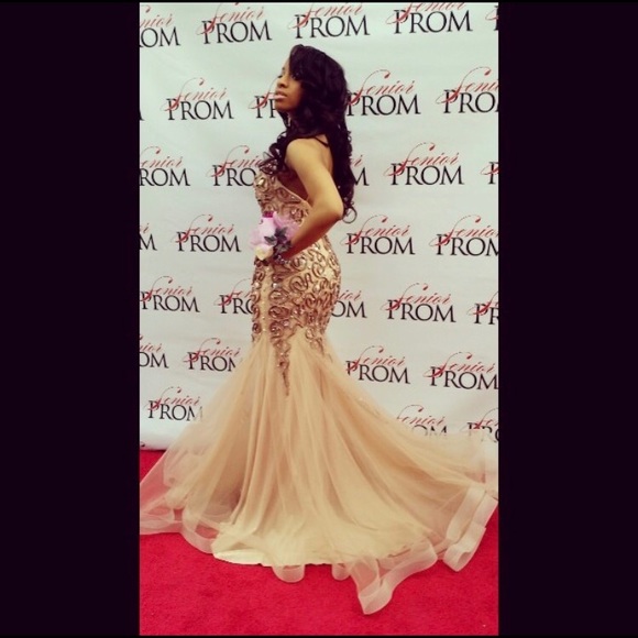 JOVANI Mauve Prom/Wedding Gown - Picture 4 of 4