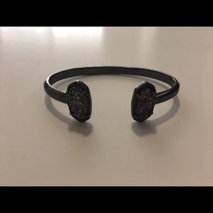 Kendra Scott Elton Bracelet - Gunmetal & Drusy