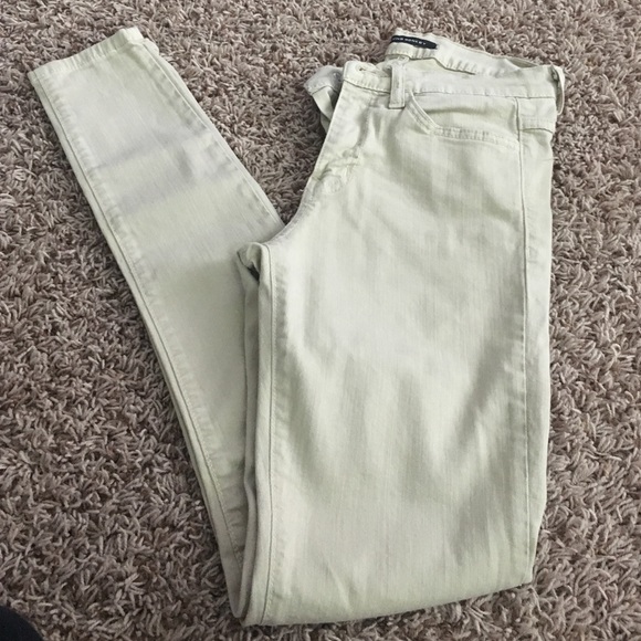 High rise khaki color flying monkey skinny