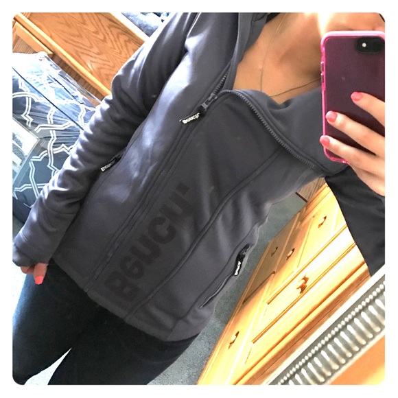 Bench asymmetrical zip up with fold over collar